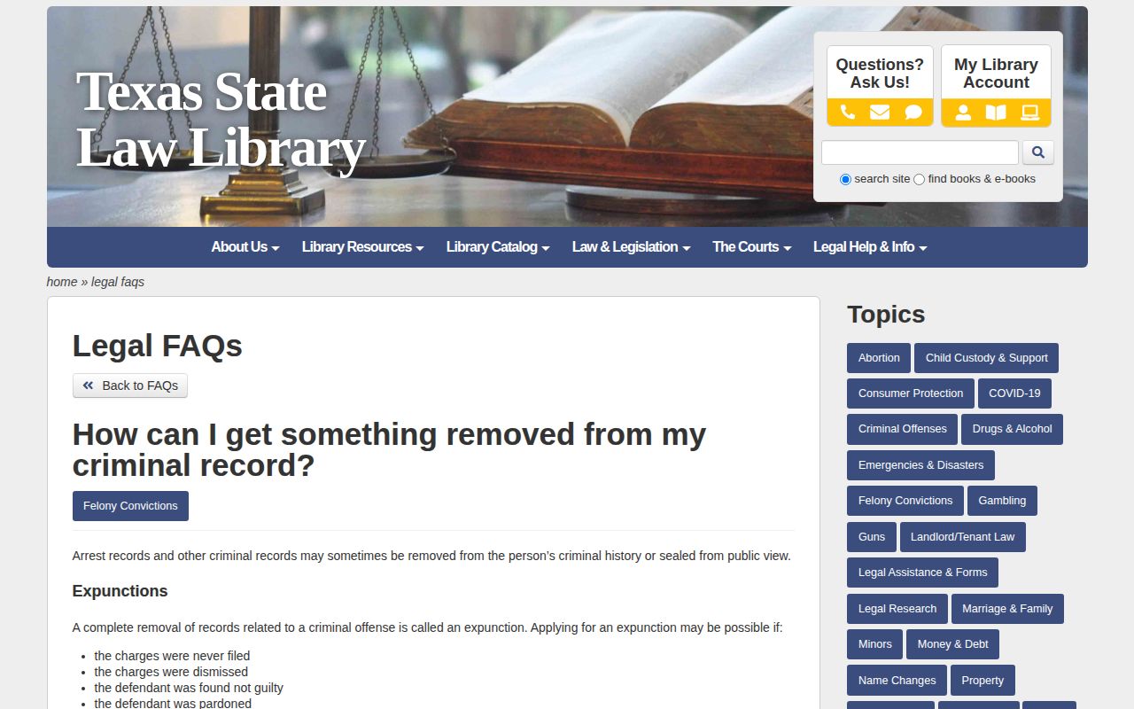 Cherokee County booking-record access source from the Texas State Law Library